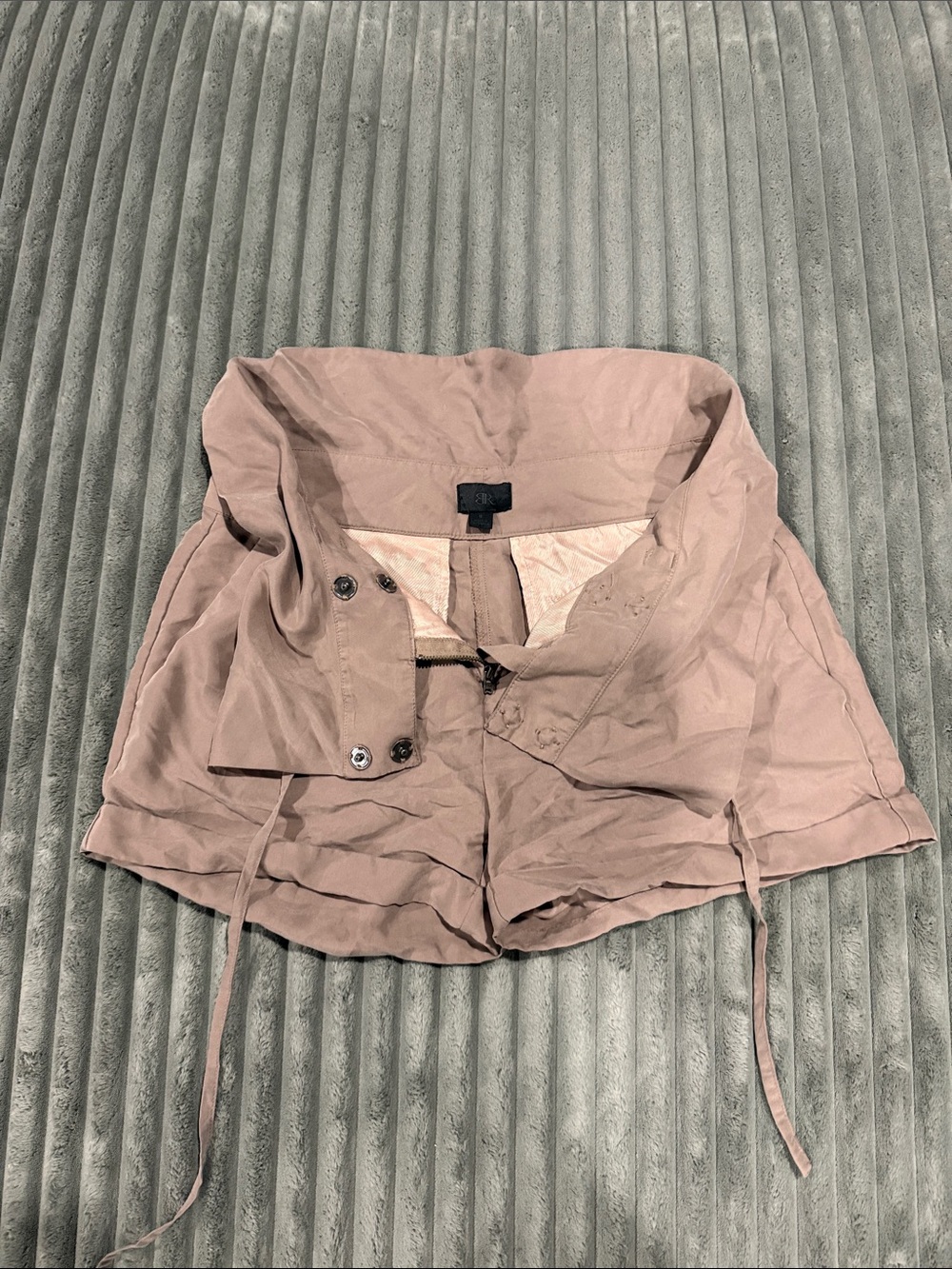 Banana Republic Taupe Drawstring Bermuda Shorts